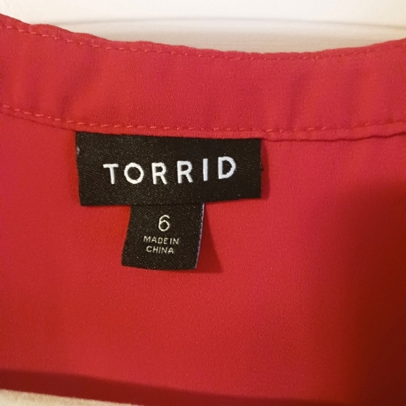 Torrid Peasant Rusty Mauve With Bow Plus Size Boho Blouse - Picture 7 of 10